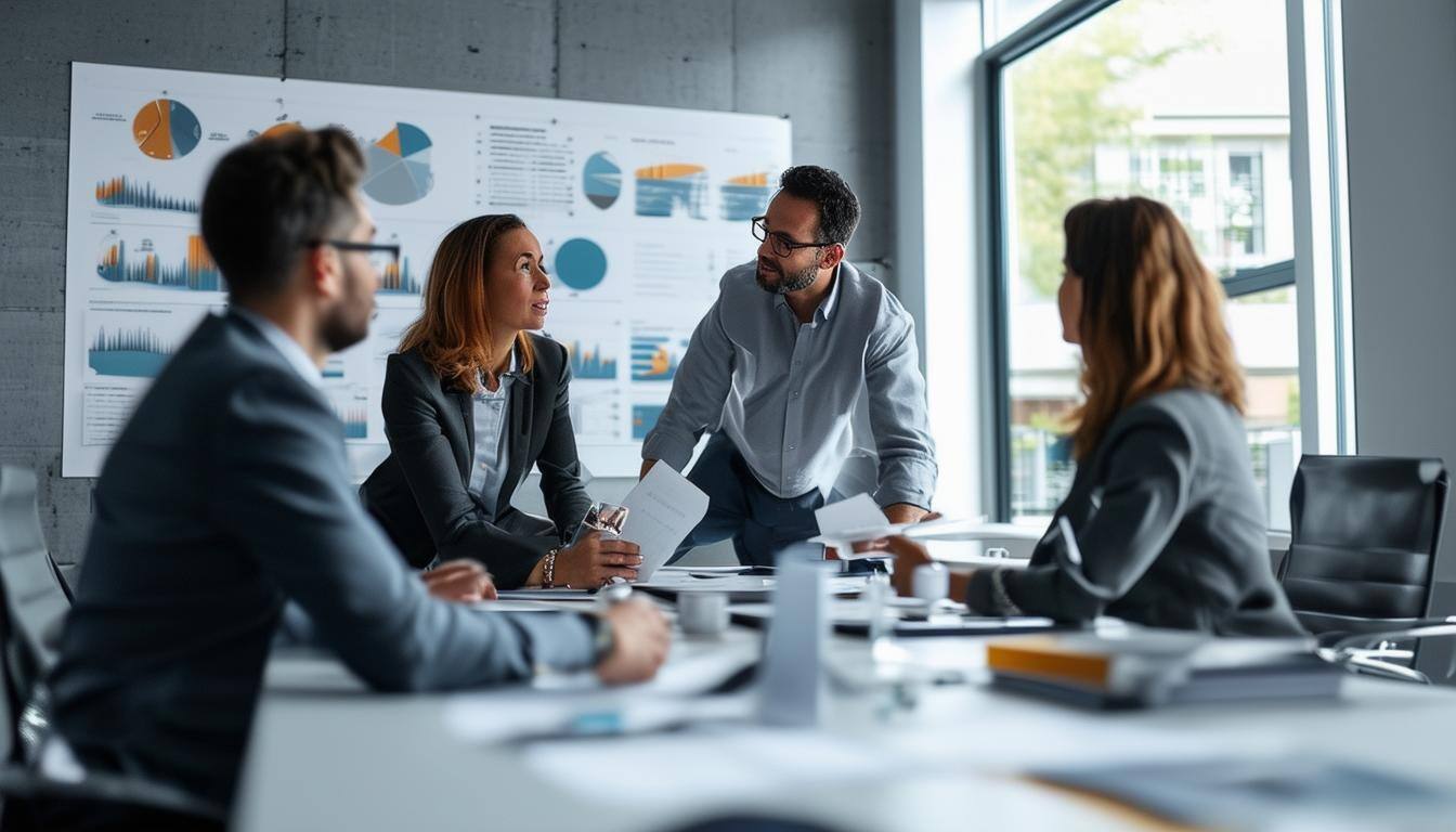 Size 335 x 175 Subject Obeya within an officeEnvironment Board roomLighting Focussed on the obeyaColors Mainly grey Mood inspiringComposition 3 wa