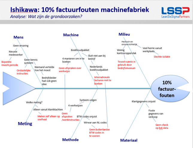 Voorbeeld visgraatdiagram