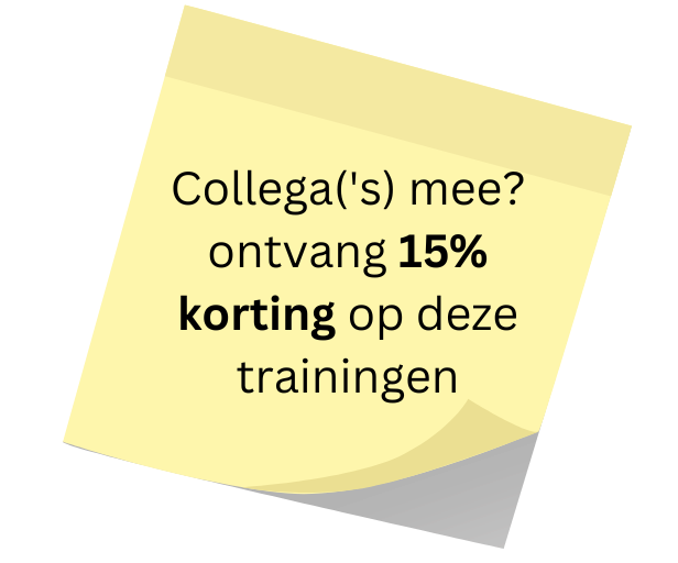 Collega mee ontvang 15% korting voor beide training-4