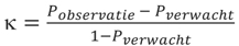 Kappa-methode in formulevorm
