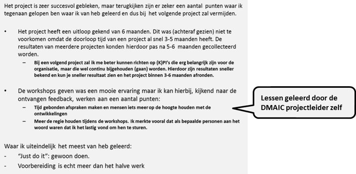 Evaluatie voorbeeld