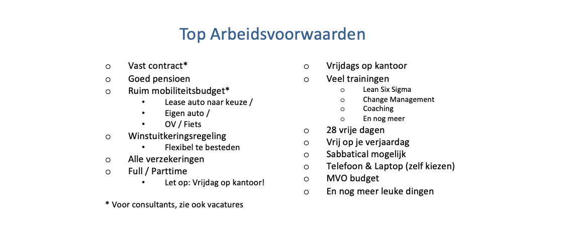 Arbeidsvoorwaarden